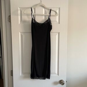 Jones New York Black Lace Slip Dress